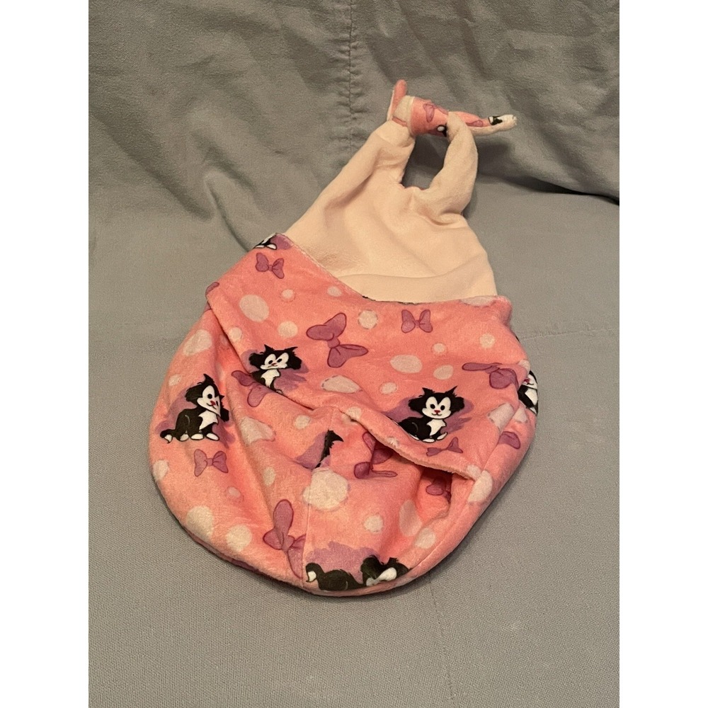 NEW Walt Disney Babies Minnie Mouse Pouch Blanket w/ Figaro Plush Stuffed Toy - Picture 6 of 6